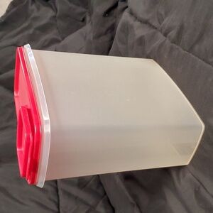 Tupperware Super Cereal Keeper with Crimson Red Seal Lid with Flip cap 20 cups
